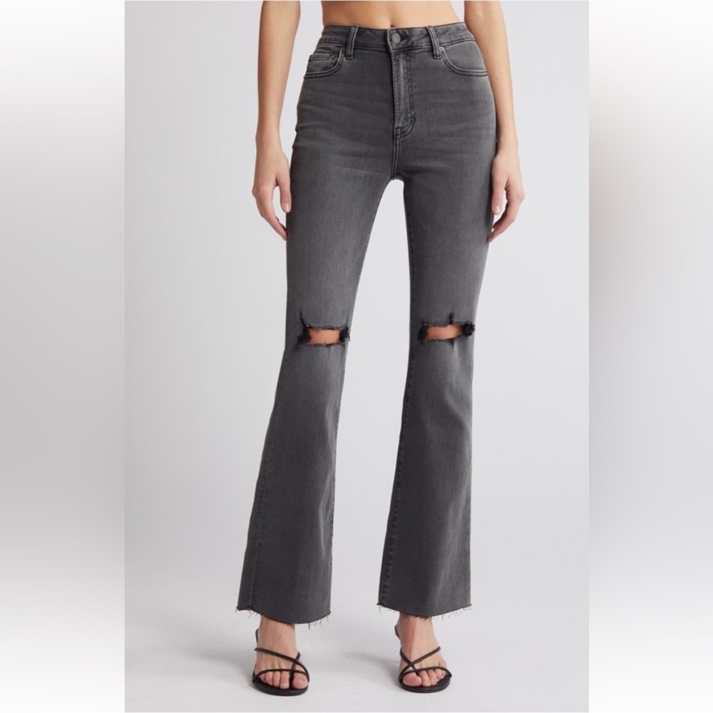 Hidden Los Angeles Women's Gray Distressed Jeans size 24